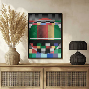 Tablou înramat „Glitch abstract artwork” de Little Dean