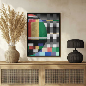 Tablou înramat „Glitch abstract artwork 02” de Little Dean