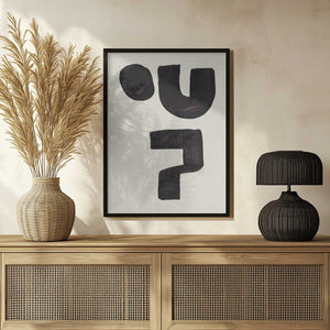Tablou înramat „Ink Motif 22” de Ejaaz Haniff