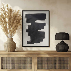 Tablou înramat „Ink Motif 25” de Ejaaz Haniff