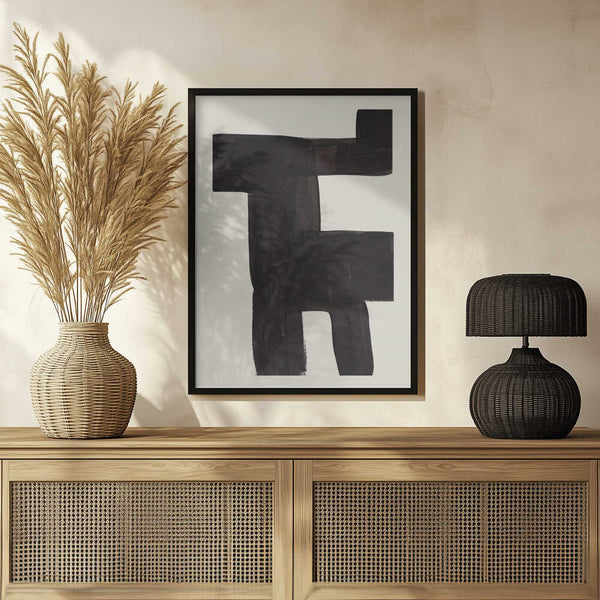 Tablou înramat „Ink Motif 40” de Ejaaz Haniff