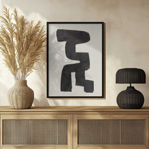 Tablou înramat „Ink Motif 44” de Ejaaz Haniff