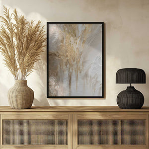 Tablou înramat „Golden marble” de Sally Ann Moss