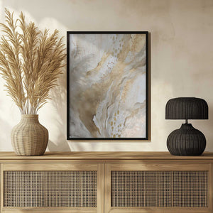 Tablou înramat „Gold Marble” de Sally Ann Moss