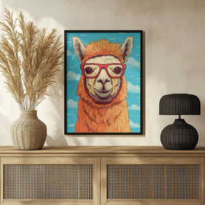 Tablou înramat „Lama 1” de Bilge Paksoylu