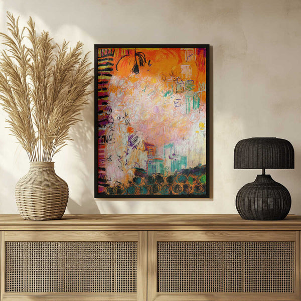 Tablou înramat „Vibrant Whirl” de Dorothy Fagan