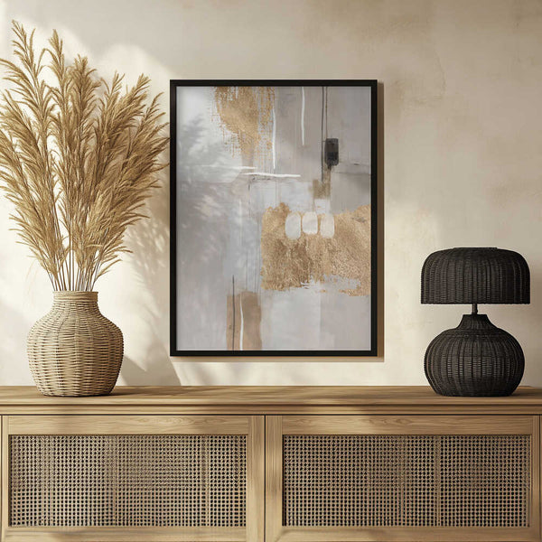 Tablou înramat „Golden Canvas” de Sally Ann Moss