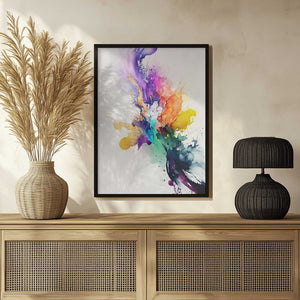 Tablou înramat „Vibrant Color Burst” de Mauro