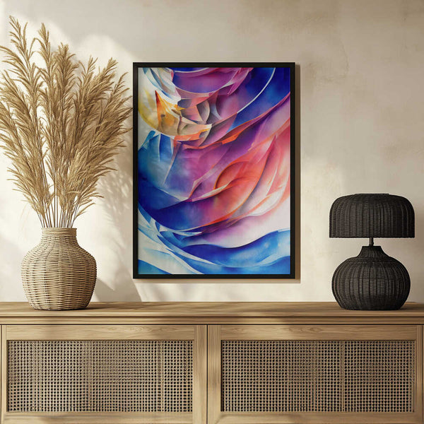 Tablou înramat „Nature Inspired Abstract Watercolor  (Day 42)” de Mauro