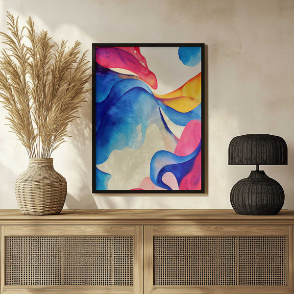 Tablou înramat „Nature Inspired Abstract Watercolor  (Day 60)” de Mauro