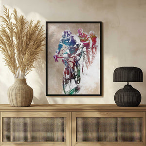 Tablou înramat „Sport Cycle racing” de Justyna Jaszke