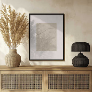 Tablou înramat „Line on Whispered Beige” de THE MIUUS STUDIO