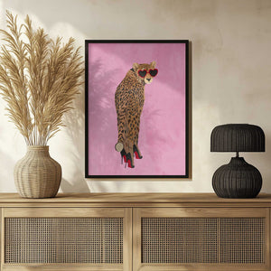 Tablou înramat „Sexy cheetah in heels” de Sarah Manovski