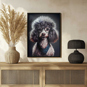 Tablou înramat „Dog hipster 4” de Justyna Jaszke