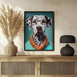 Tablou înramat „Dog Dalmatian” de Justyna Jaszke
