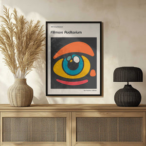 Tablou înramat „Fillmore Abstract Poster” de Retrodrome