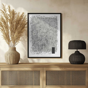 Tablou înramat „Intricate Scribbles On A Muted Background” de uplusmestudio