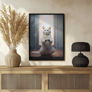 Tablou înramat „Cat yoga 9” de Justyna Jaszke