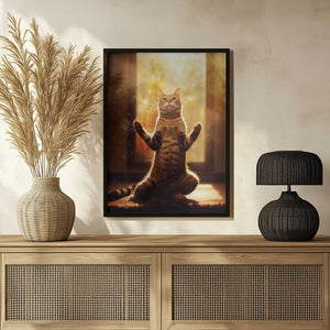 Tablou înramat „Cat yoga 10” de Justyna Jaszke