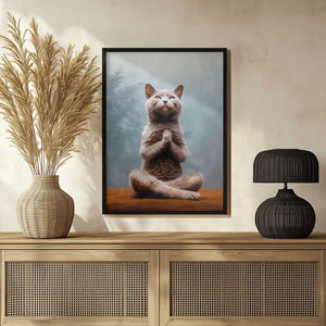 Tablou înramat „Cat yoga 13” de Justyna Jaszke