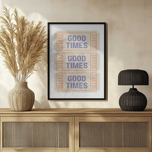 Tablou înramat „Coastal Blue Good Times” de Jolly and Dash