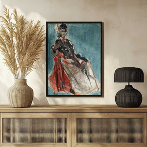 Tablou înramat „Elegant Pose of Woman Portrait” de Ute Rathmann