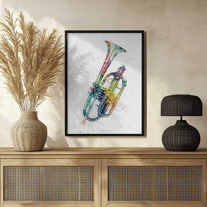 Tablou înramat „Cornet Abstract Watercolor” de Michael Tompsett