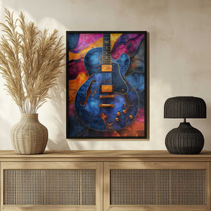 Tablou înramat „Music Guitar 5” de Justyna Jaszke