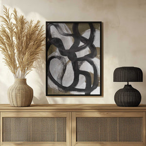 Tablou înramat „Abstract Brush Strokes 127X” de Mareike Böhmer