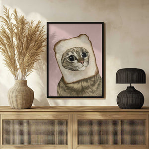 Tablou înramat „Bread Meme Cat” de Tara Royle