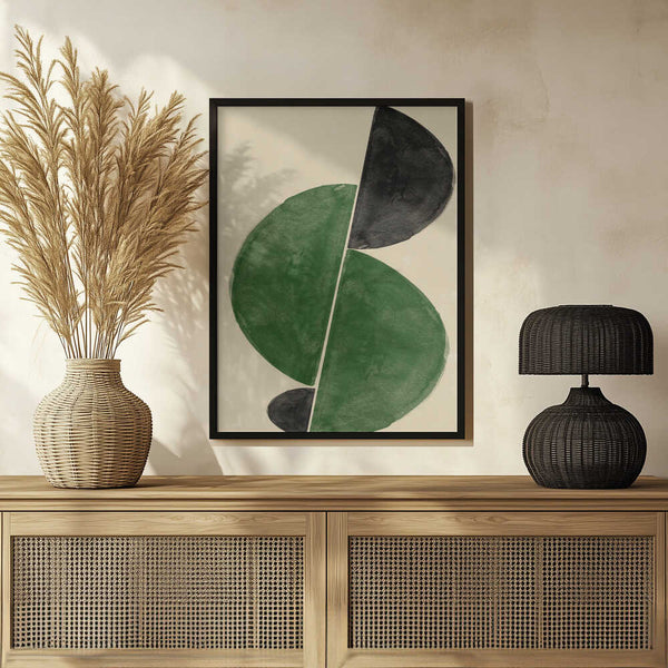 Tablou înramat „Geometric Harmony” de THE MIUUS STUDIO