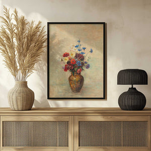 Tablou înramat „Flowers In a Vase” de Odilon Redon