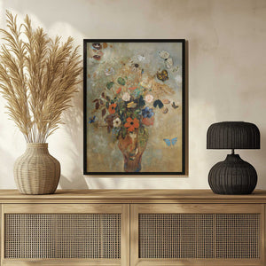 Tablou înramat „Still Life With Flowers” de Odilon Redon