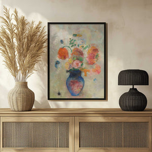 Tablou înramat „Large Vase With Flowers” de Odilon Redon