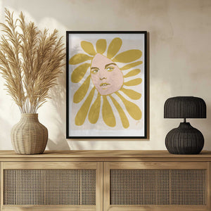 Tablou înramat „Jlr Flowerhead1 Copy 2” de Jenny Liz Rome