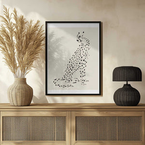Tablou înramat „Pandc Leopard” de Jenny Liz Rome