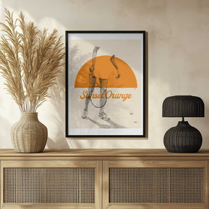 Tablou înramat „Sunset Orange” de Jenny Liz Rome