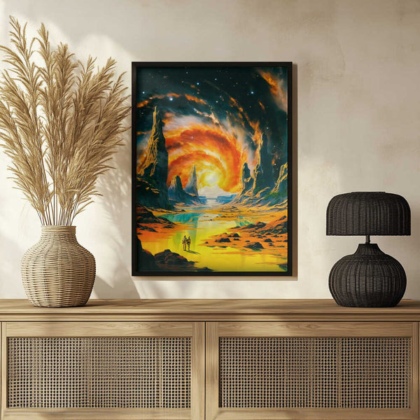 Tablou înramat „Romantic Space Walk” de Taudalpoi