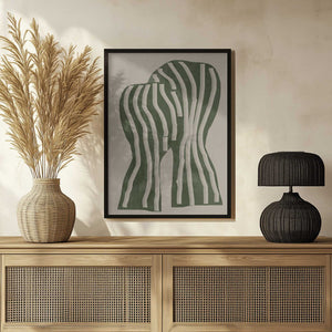 Tablou înramat „Curved Stripes” de THE MIUUS STUDIO