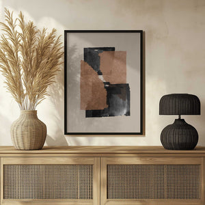 Tablou înramat „Earthy Blocks Blend” de THE MIUUS STUDIO