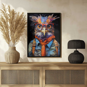 Tablou înramat „Bird Watercolor Animal Art (1)” de Justyna Jaszke