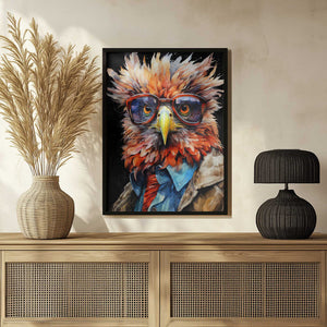 Tablou înramat „Eagle Watercolor Animal Art (2)” de Justyna Jaszke