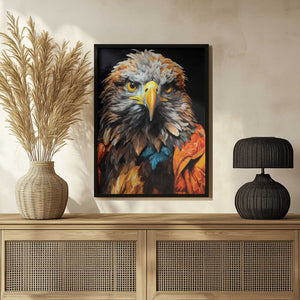 Tablou înramat „Eagle Watercolor Animal Art (3)” de Justyna Jaszke