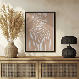 Tablou înramat „Earthy Layers Harmony” de THE MIUUS STUDIO