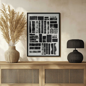 Tablou înramat „Monochrome Blocks” de THE MIUUS STUDIO