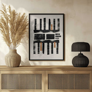 Tablou înramat „Geometric Rhythm” de THE MIUUS STUDIO