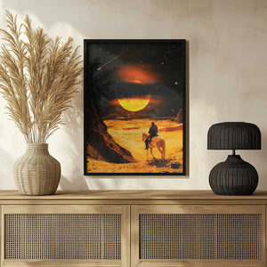 Tablou înramat „Western Space Adventure” de Taudalpoi
