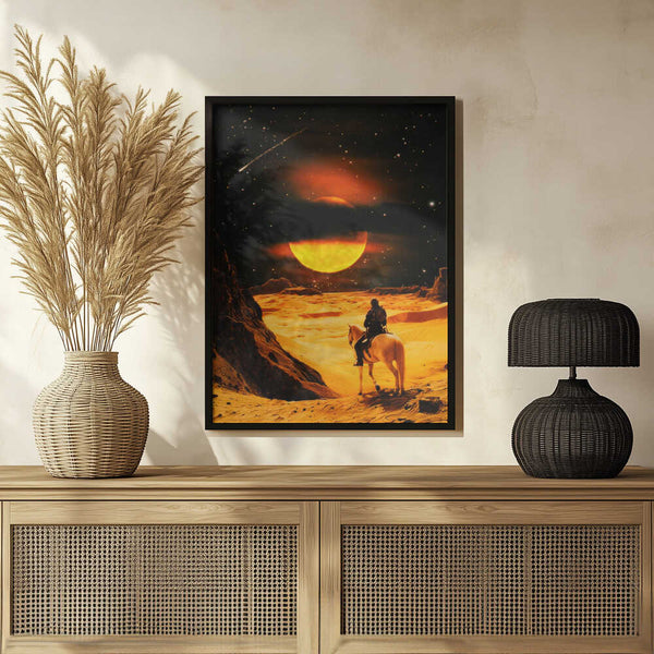 Tablou înramat „Western Space Adventure” de Taudalpoi