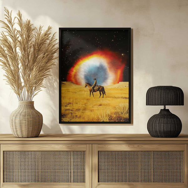 Tablou înramat „Nebula Cowboy” de Taudalpoi