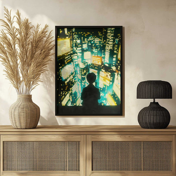 Tablou înramat „Overlooking Tokyo” de Taudalpoi